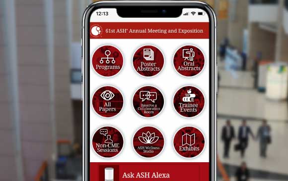 3-ASH19-Home-Screen Event app Home Screen with custom branding