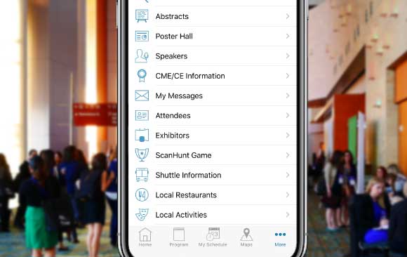 3-custom-tabs-more-screen Custom layout tabs in event app