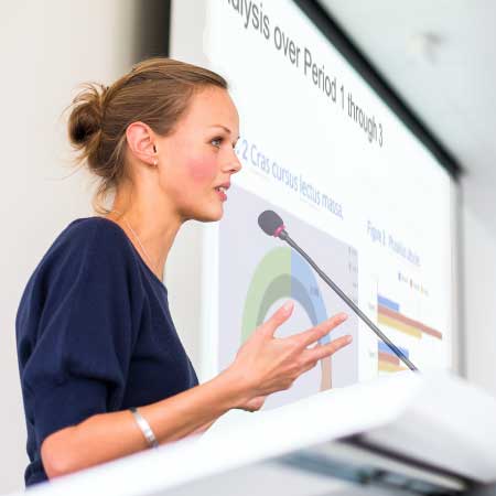 scientific poster session presenter hybrid event speaker